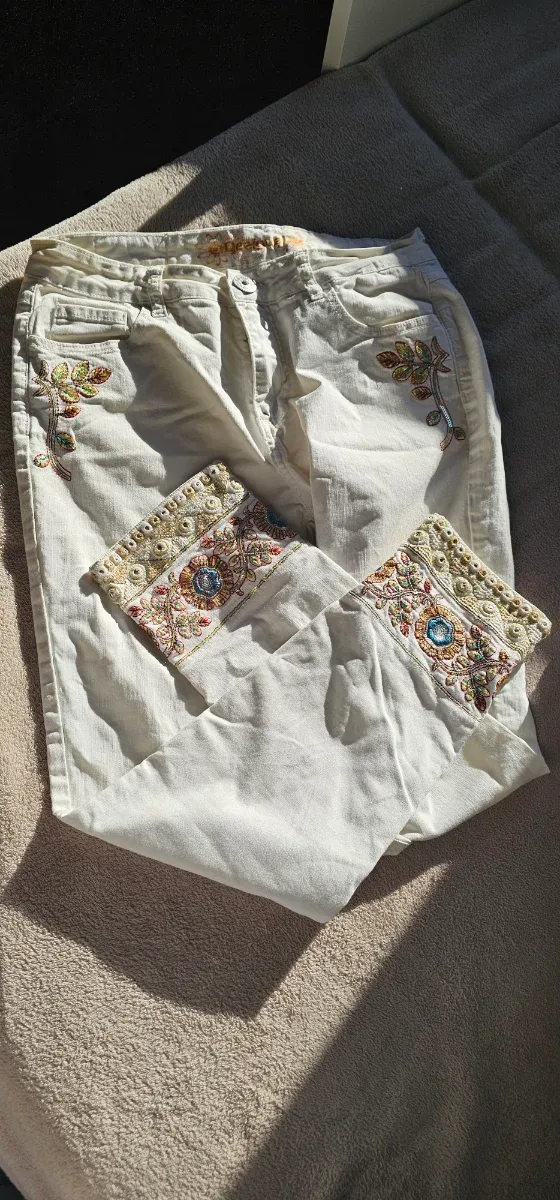 Pantalón Desigual Talla 32 Elastano