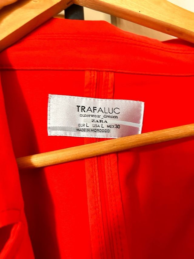 Chaqueta Zara Roja Talla L