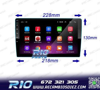RADIO 9" GPS ANDROID 13 QUAD CORE 64GB ROM
