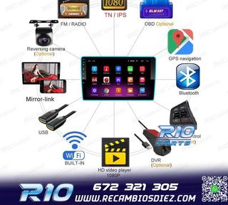 RADIO 9" GPS ANDROID 13 QUAD CORE 64GB ROM