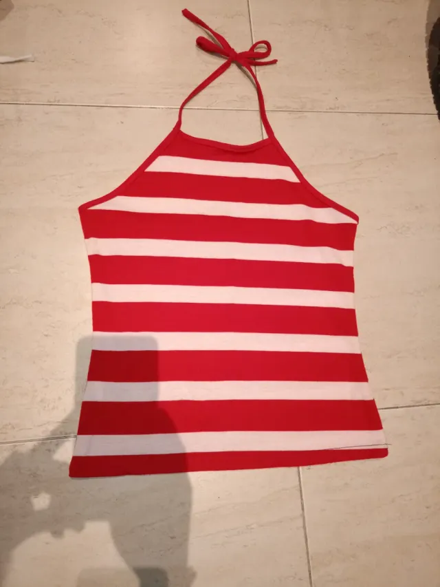 Camiseta de tirantes a rayas