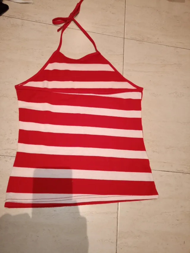 Camiseta de tirantes a rayas