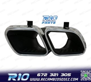 COLAS DE ESCAPE MERCEDES GLE W167 19- LOOK AMG GLE63 CROMO