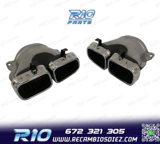 COLAS DE ESCAPE MERCEDES GLE W167 19- LOOK AMG GLE63 CROMO