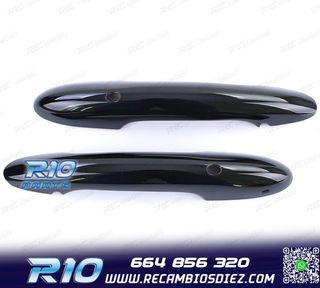 CARCASA TIRADOR PUERTA MINI F55 F56 F57 NEGRO BRILLO KEYLES