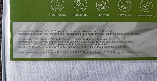 Protettore materasso con aloe vera da 135 (NUOVO)