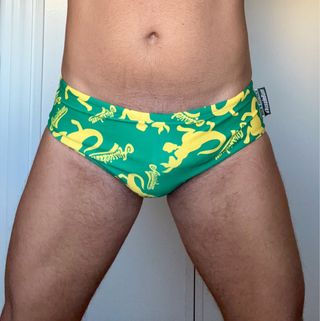 Bañador Aussiebum Talla M Verde/Amarillo