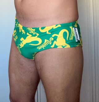 Bañador Aussiebum Talla M Verde/Amarillo