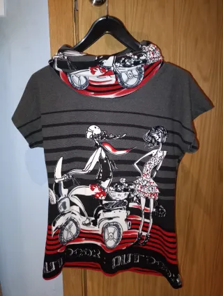 Camiseta manga corta con estampado