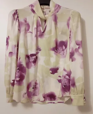 Camicetta donna fantasia floreale XL