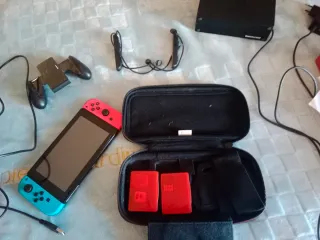 Nintendo Switch Azul/Rojo + Accesorios