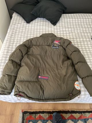 Plumón Napapijri Talla L Verde Oliva