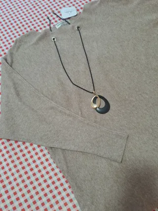 Jersey punto color topo