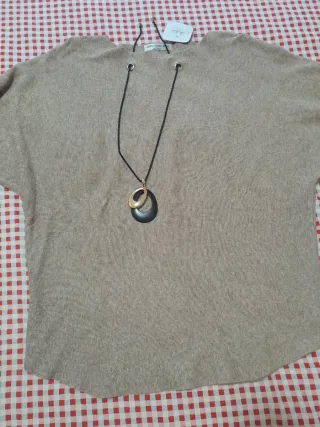 Jersey punto color topo