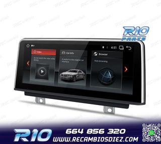 RADIO GPS ANDROID 14 PARA BMW SERIE 3 SERIE 4 10,25"