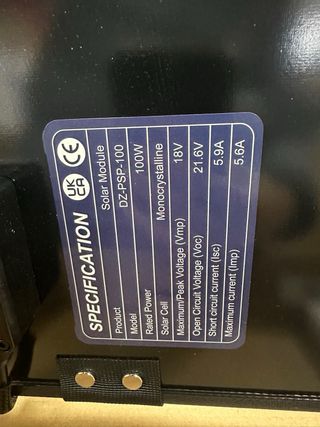 ECO-WORTHY Panel Solar Portatil 100W #549666