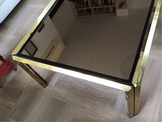 Tavolino da salotto con base specchio