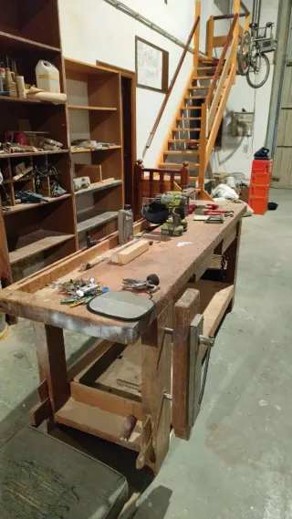 Banco de trabajo carpintería madera