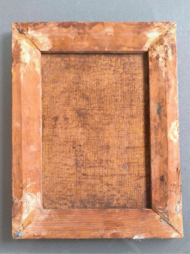 pequeño retrato oleo s/lienzo F. Figuière sXIX