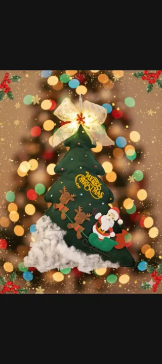 Albero di Natale con Babbo Natale