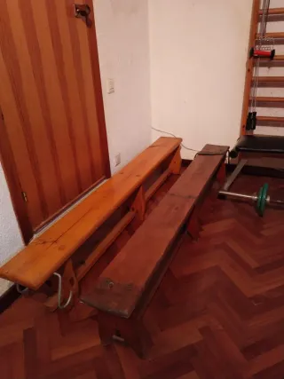 Conjunto Gimnasio: Banco, Barra y Pesas