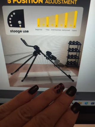 Macchina addominali pieghevole multifunzione