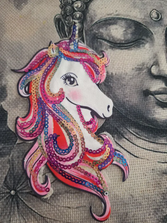 Parche de unicornio para ropa
