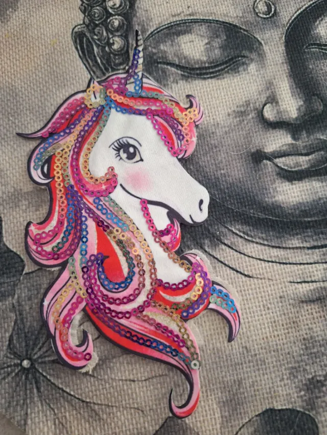 Parche de unicornio para ropa