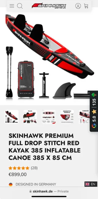Kayak hinchable SKinHawk Premium 385