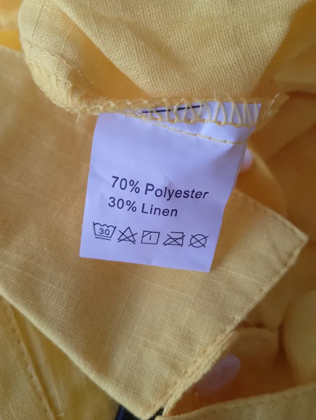 Camisa amarilla mujer manga larga