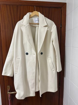 Cappotto Bershka Panna Taglia L