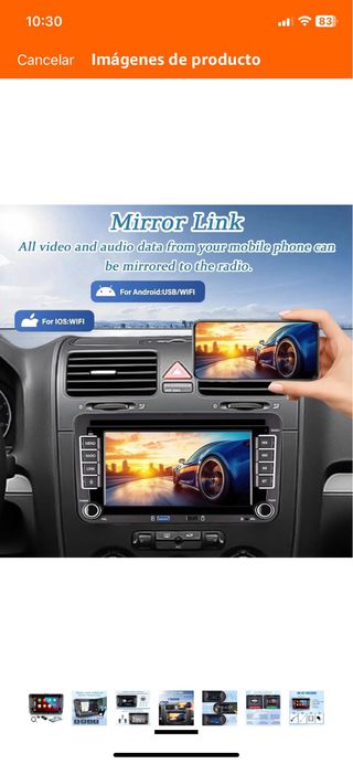 Pantalla Android 7”para grupo VW 8+128