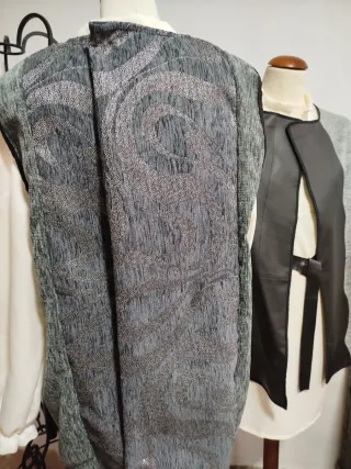 Chaleco Medieval Gris Talla XXL