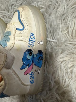 Scarpe bambina bianche e blu n. 20