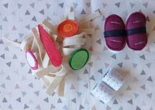 Set de comida japonesa de juguete