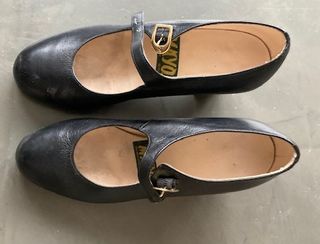 Zapatos de baile negros con tira