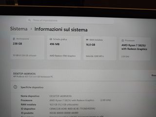 HP Probook 255 G9 15,6 Ryzen 7 16GB RAM