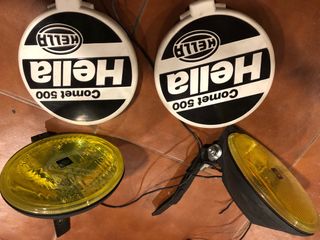 Faros largo alcance Hella Comet 500 amarillos