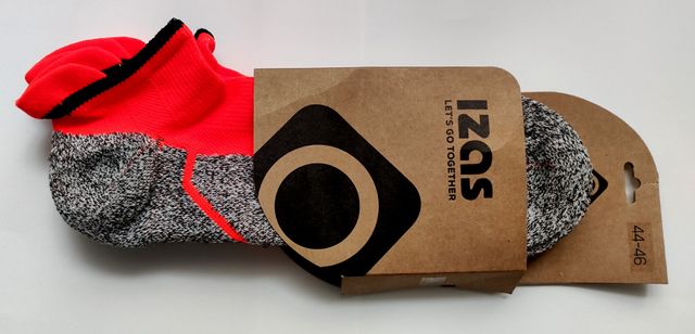 Confezione di calzini corti IZAS arancione/grigio (44-46)