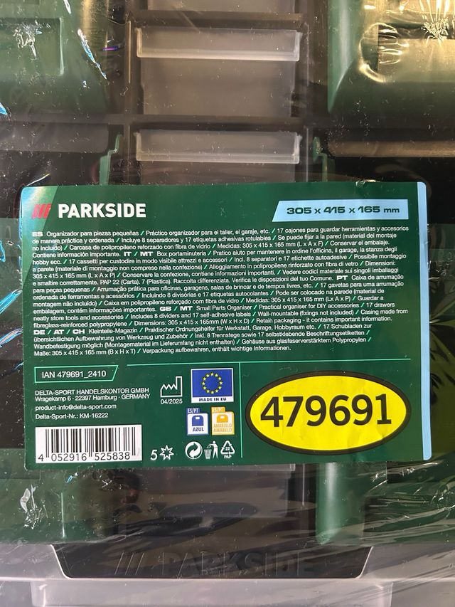 Organizzatore Parkside per piccoli oggetti