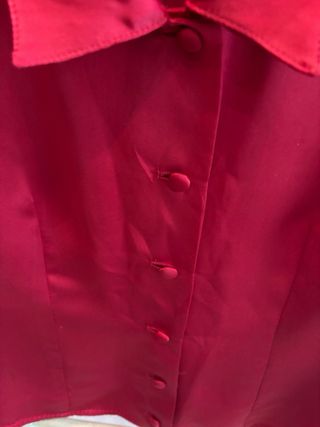 Blusa Zara Raso Roja Mujer