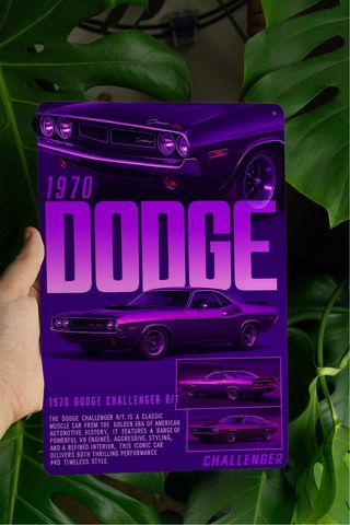 Dodge Challenger 1970 – Targa decorativa 30x20 cm