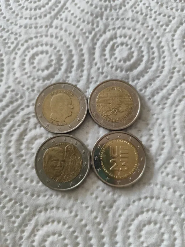 4 Monedas 2€ Conmemorativas