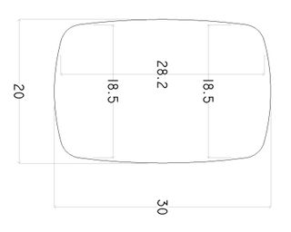 Tagliere KRION Bianco Sagomato