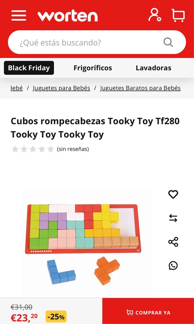 Cubos rompecabezas Tooky Toy Tf280