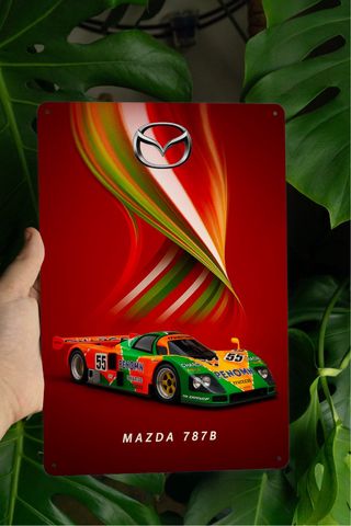 Mazda 787B – Targa decorativa 30x20 cm in metallo