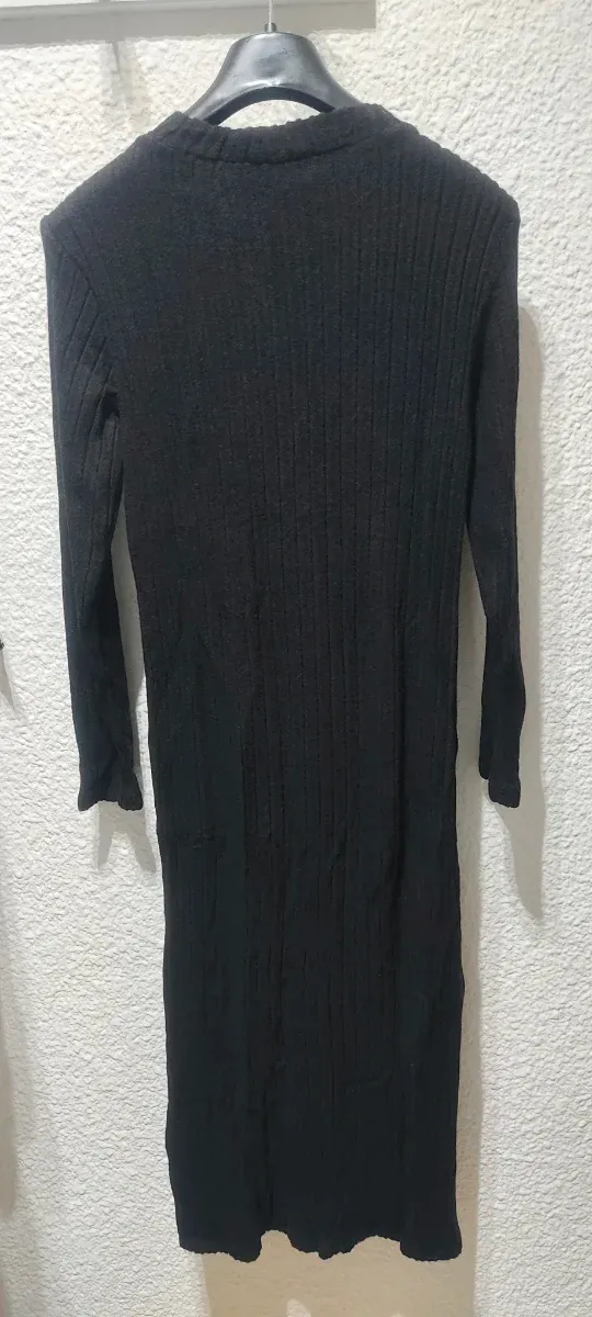 Vestido largo negro Stradivarius Talla S