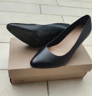 Décolleté Clarks Nere Pelle Tg 37.5