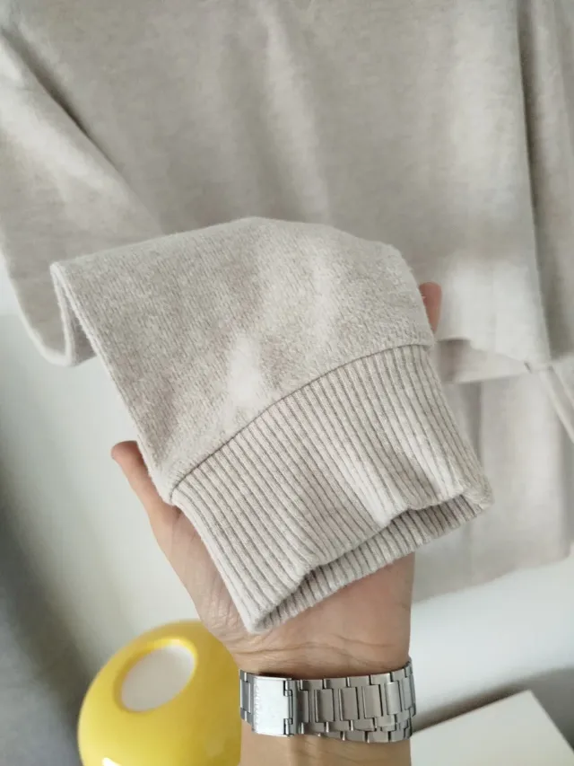 Conjunto falda y top invierno beige