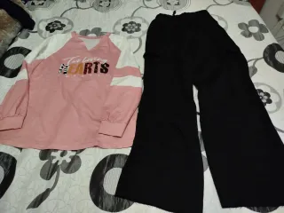 Lote Ropa Mujer: Blusa Rosa y Pantalón Negro